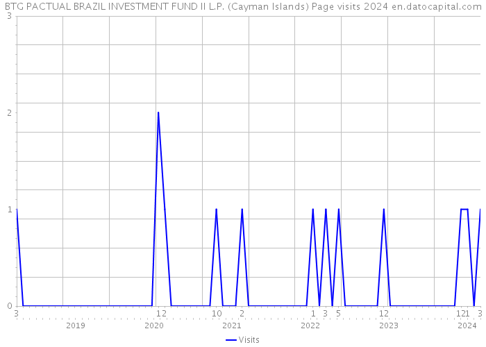 BTG PACTUAL BRAZIL INVESTMENT FUND II L.P. (Cayman Islands) Page visits 2024 