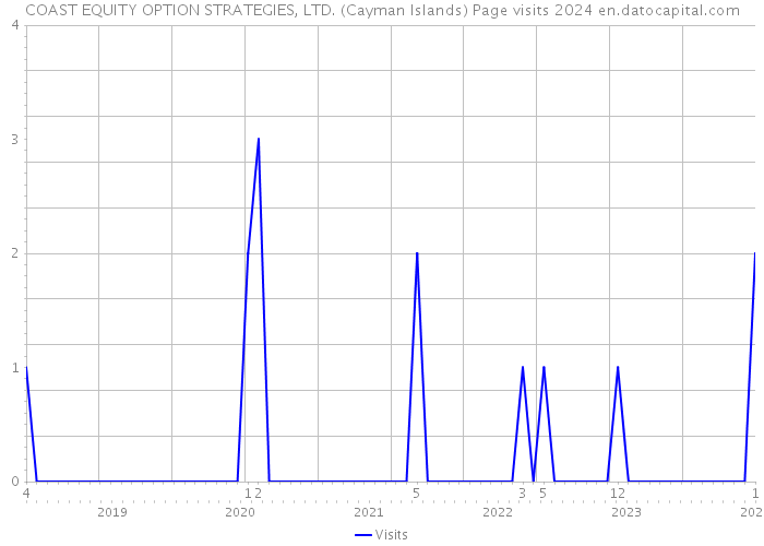 COAST EQUITY OPTION STRATEGIES, LTD. (Cayman Islands) Page visits 2024 