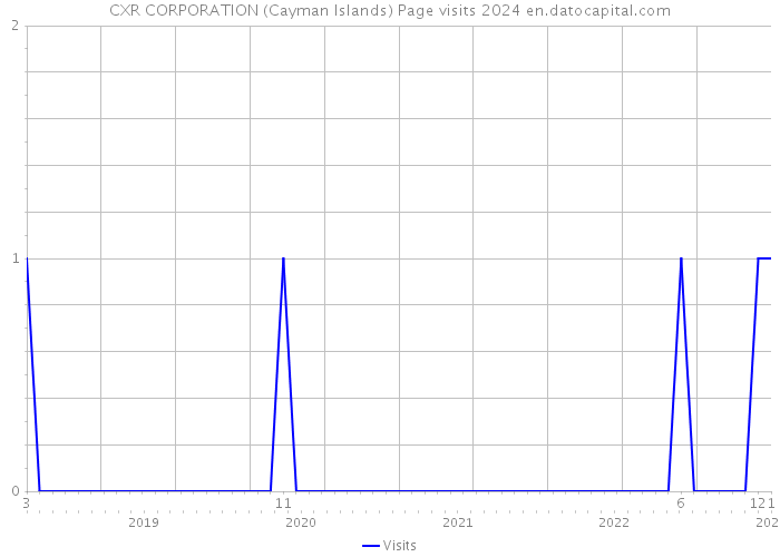 CXR CORPORATION (Cayman Islands) Page visits 2024 