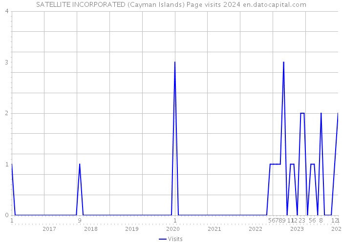 SATELLITE INCORPORATED (Cayman Islands) Page visits 2024 