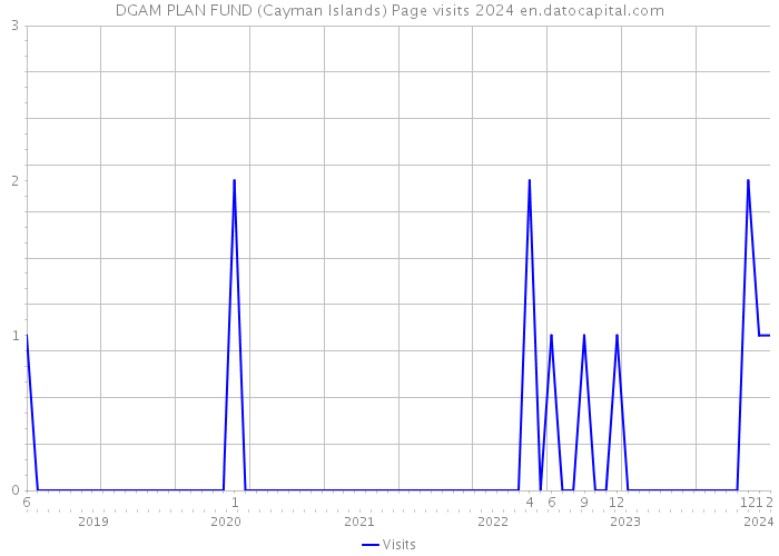 DGAM PLAN FUND (Cayman Islands) Page visits 2024 