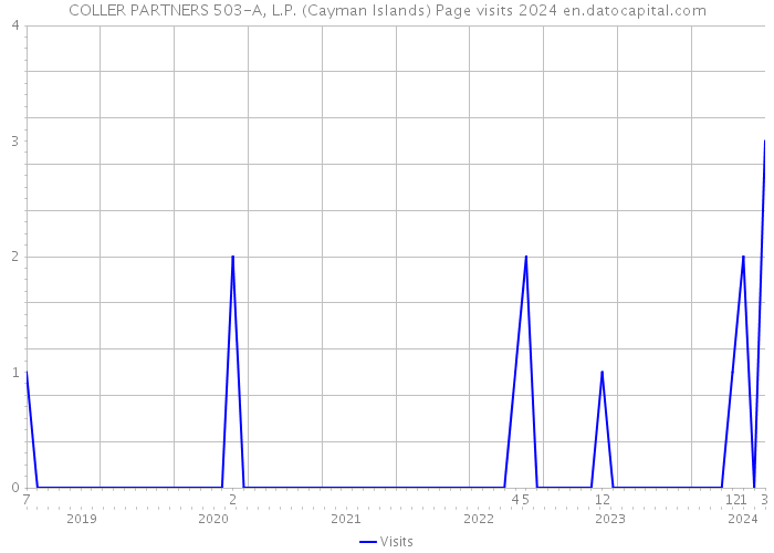 COLLER PARTNERS 503-A, L.P. (Cayman Islands) Page visits 2024 