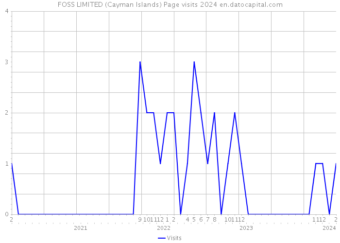 FOSS LIMITED (Cayman Islands) Page visits 2024 
