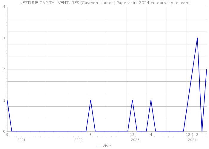 NEPTUNE CAPITAL VENTURES (Cayman Islands) Page visits 2024 