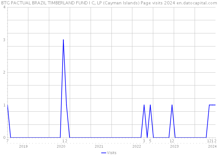 BTG PACTUAL BRAZIL TIMBERLAND FUND I C, LP (Cayman Islands) Page visits 2024 