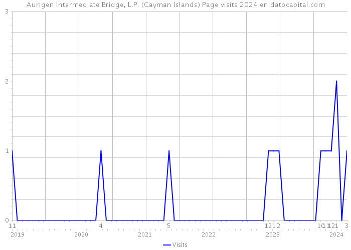 Aurigen Intermediate Bridge, L.P. (Cayman Islands) Page visits 2024 