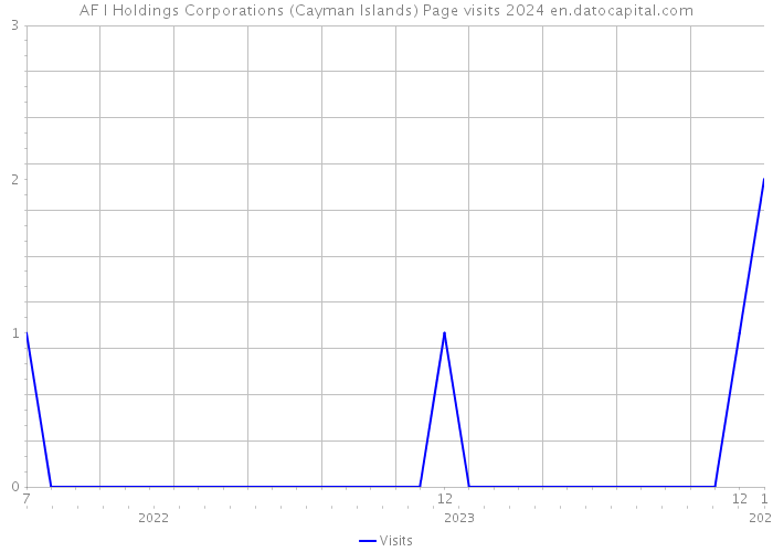 AF I Holdings Corporations (Cayman Islands) Page visits 2024 