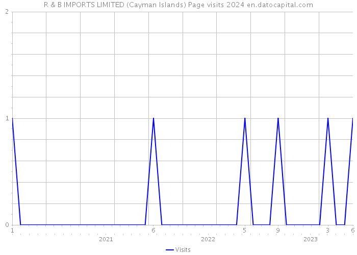 R & B IMPORTS LIMITED (Cayman Islands) Page visits 2024 