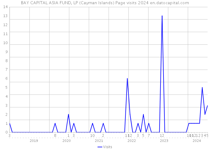 BAY CAPITAL ASIA FUND, LP (Cayman Islands) Page visits 2024 