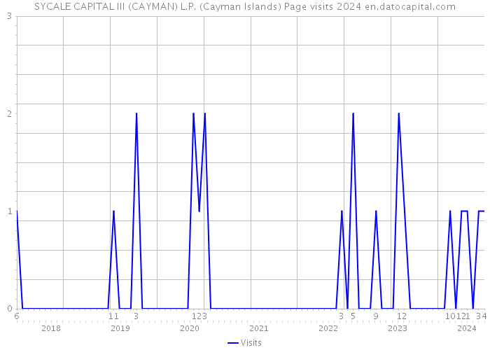 SYCALE CAPITAL III (CAYMAN) L.P. (Cayman Islands) Page visits 2024 