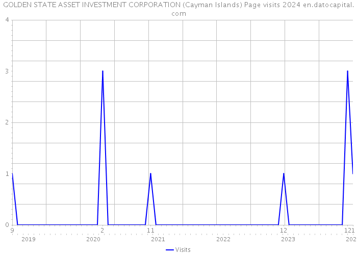 GOLDEN STATE ASSET INVESTMENT CORPORATION (Cayman Islands) Page visits 2024 