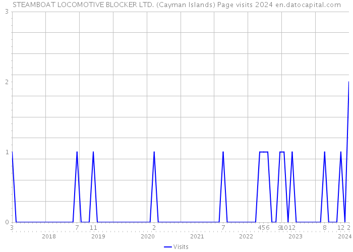 STEAMBOAT LOCOMOTIVE BLOCKER LTD. (Cayman Islands) Page visits 2024 