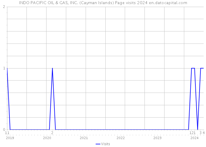INDO PACIFIC OIL & GAS, INC. (Cayman Islands) Page visits 2024 