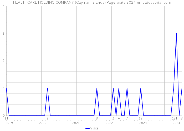 HEALTHCARE HOLDING COMPANY (Cayman Islands) Page visits 2024 