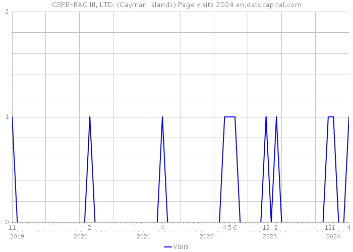 GSRE-BAC III, LTD. (Cayman Islands) Page visits 2024 