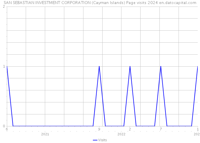 SAN SEBASTIAN INVESTMENT CORPORATION (Cayman Islands) Page visits 2024 
