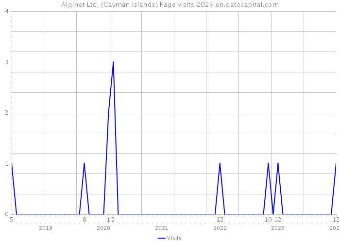 Alginet Ltd. (Cayman Islands) Page visits 2024 