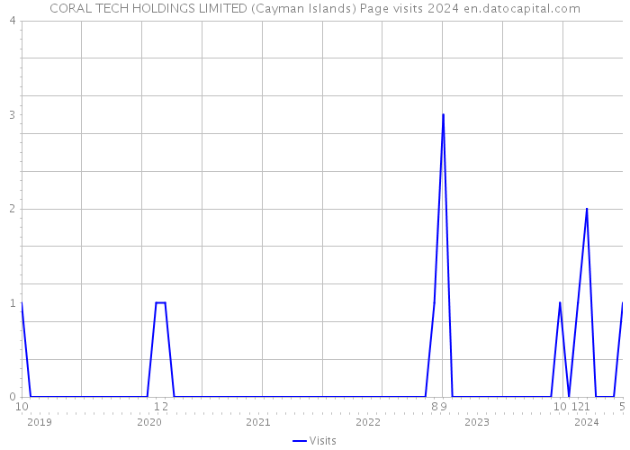 CORAL TECH HOLDINGS LIMITED (Cayman Islands) Page visits 2024 