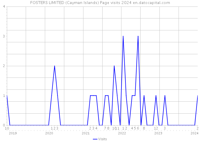 FOSTERS LIMITED (Cayman Islands) Page visits 2024 