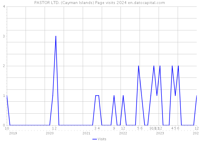 PASTOR LTD. (Cayman Islands) Page visits 2024 