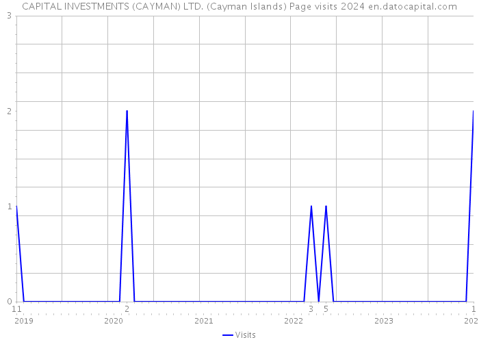 CAPITAL INVESTMENTS (CAYMAN) LTD. (Cayman Islands) Page visits 2024 