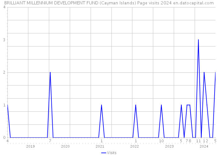BRILLIANT MILLENNIUM DEVELOPMENT FUND (Cayman Islands) Page visits 2024 