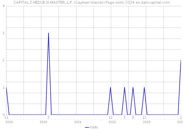 CAPITAL Z HEDGE III MASTER, L.P. (Cayman Islands) Page visits 2024 