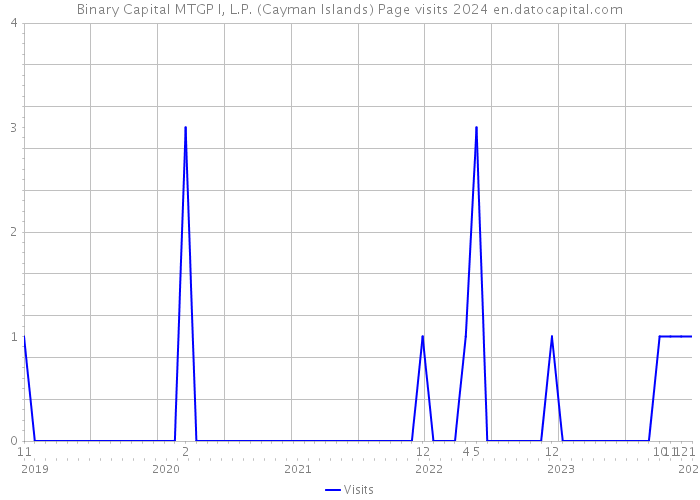 Binary Capital MTGP I, L.P. (Cayman Islands) Page visits 2024 