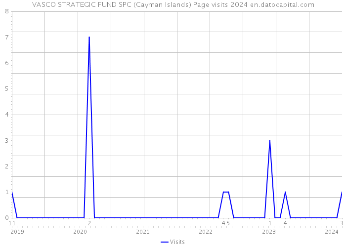 VASCO STRATEGIC FUND SPC (Cayman Islands) Page visits 2024 