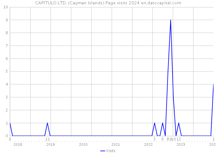CAPITULO LTD. (Cayman Islands) Page visits 2024 