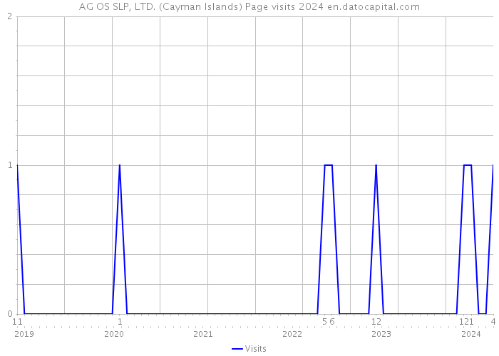 AG OS SLP, LTD. (Cayman Islands) Page visits 2024 