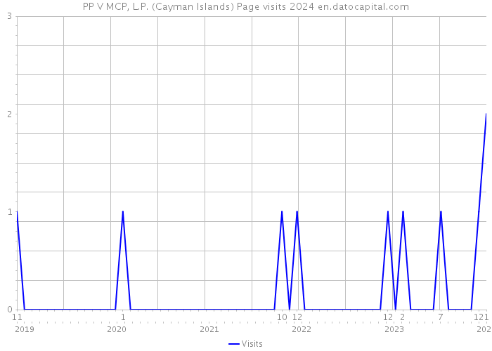 PP V MCP, L.P. (Cayman Islands) Page visits 2024 
