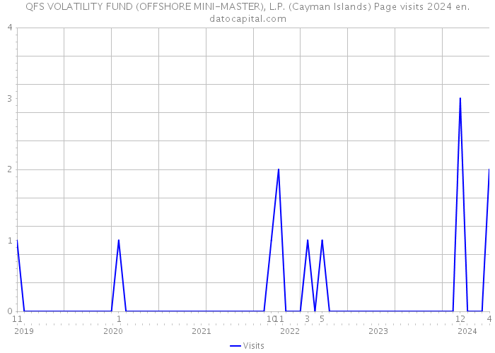 QFS VOLATILITY FUND (OFFSHORE MINI-MASTER), L.P. (Cayman Islands) Page visits 2024 