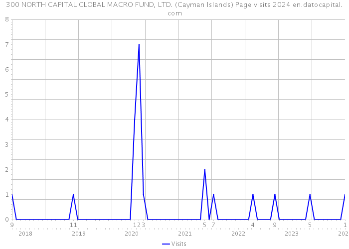 300 NORTH CAPITAL GLOBAL MACRO FUND, LTD. (Cayman Islands) Page visits 2024 