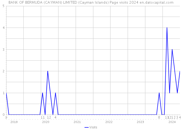 BANK OF BERMUDA (CAYMAN) LIMITED (Cayman Islands) Page visits 2024 