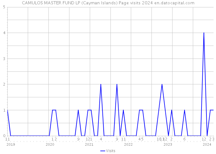 CAMULOS MASTER FUND LP (Cayman Islands) Page visits 2024 