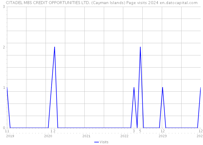 CITADEL MBS CREDIT OPPORTUNITIES LTD. (Cayman Islands) Page visits 2024 