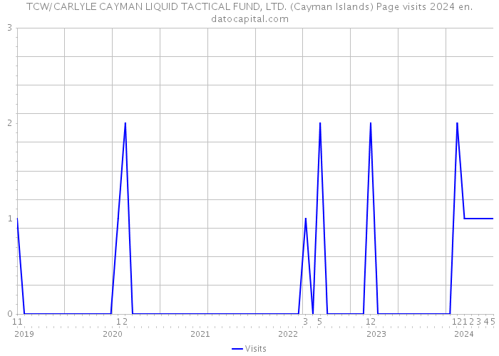 TCW/CARLYLE CAYMAN LIQUID TACTICAL FUND, LTD. (Cayman Islands) Page visits 2024 