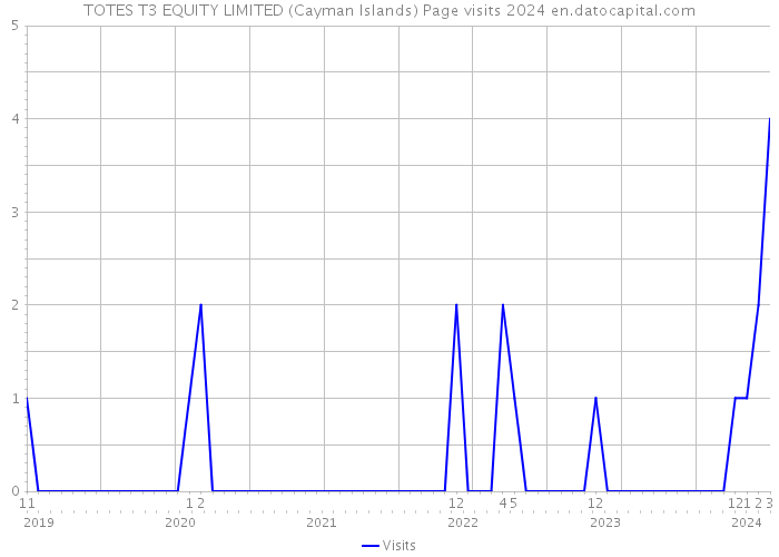TOTES T3 EQUITY LIMITED (Cayman Islands) Page visits 2024 