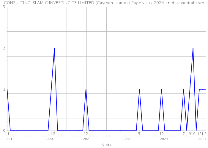 CONSULTING ISLAMIC INVESTING T3 LIMITED (Cayman Islands) Page visits 2024 