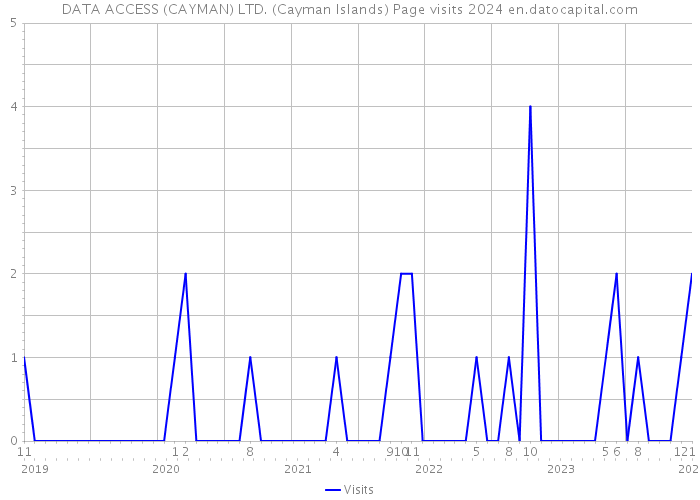 DATA ACCESS (CAYMAN) LTD. (Cayman Islands) Page visits 2024 