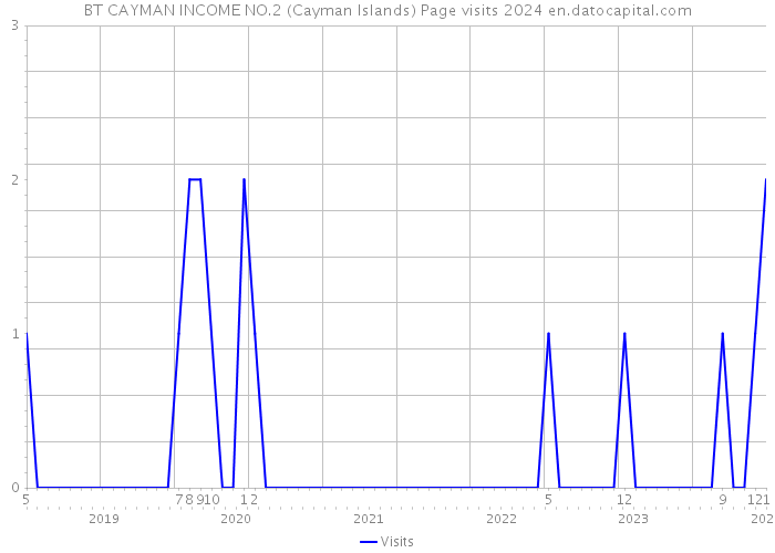 BT CAYMAN INCOME NO.2 (Cayman Islands) Page visits 2024 