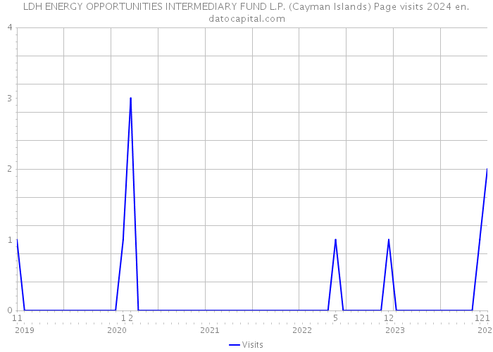 LDH ENERGY OPPORTUNITIES INTERMEDIARY FUND L.P. (Cayman Islands) Page visits 2024 