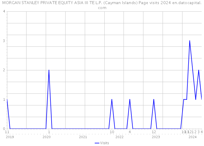 MORGAN STANLEY PRIVATE EQUITY ASIA III TE L.P. (Cayman Islands) Page visits 2024 