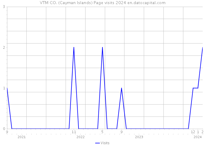 VTM CO. (Cayman Islands) Page visits 2024 