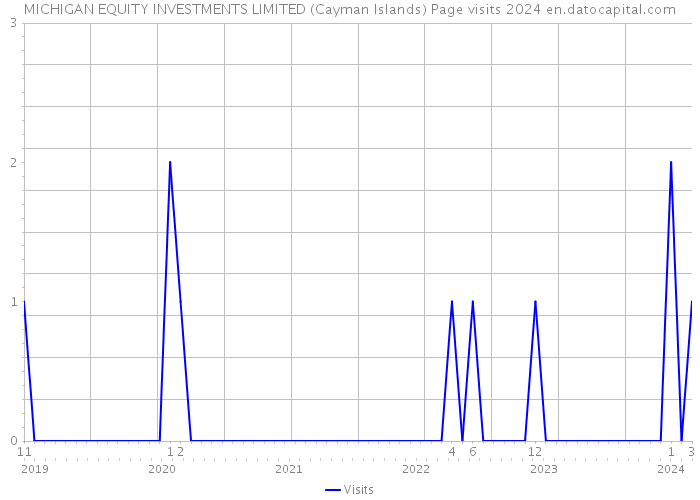 MICHIGAN EQUITY INVESTMENTS LIMITED (Cayman Islands) Page visits 2024 