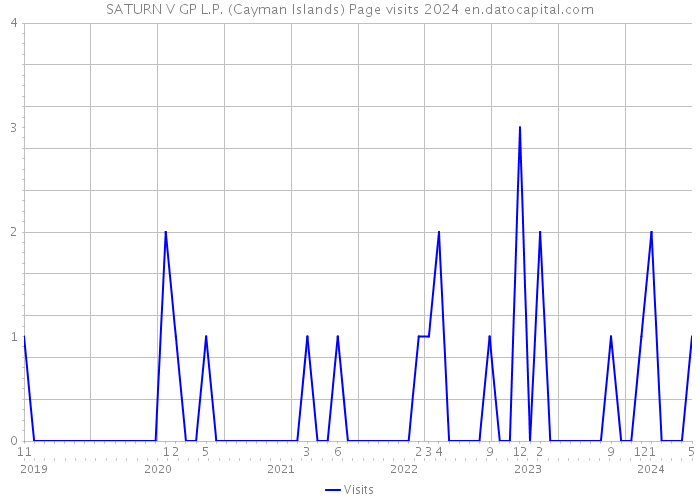 SATURN V GP L.P. (Cayman Islands) Page visits 2024 