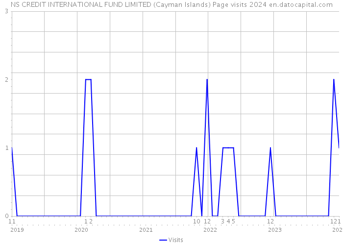 NS CREDIT INTERNATIONAL FUND LIMITED (Cayman Islands) Page visits 2024 