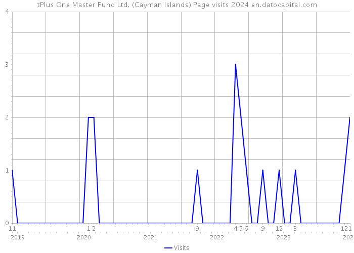 tPlus One Master Fund Ltd. (Cayman Islands) Page visits 2024 