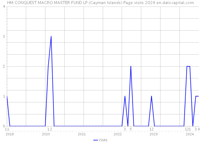 HM CONQUEST MACRO MASTER FUND LP (Cayman Islands) Page visits 2024 